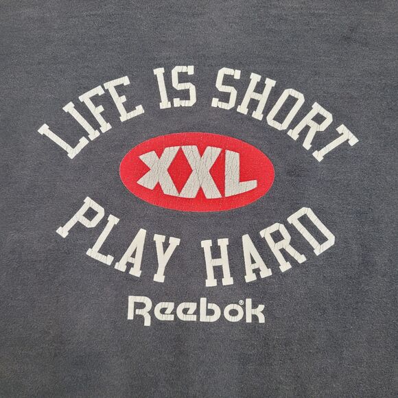 Vintage Reebok Above-The -Rim Shirt XL 23x27 Faded-Black - Picture 3 of 15